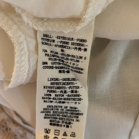 Free People Just Like Honey Beige Lace Dress Size 2 - Picture 11 of 11